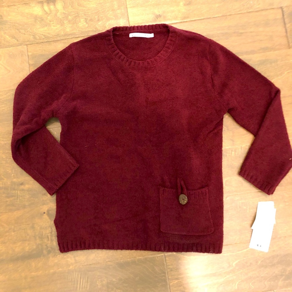 New with Tags Lulu-B Chenille Pullover with Pocket